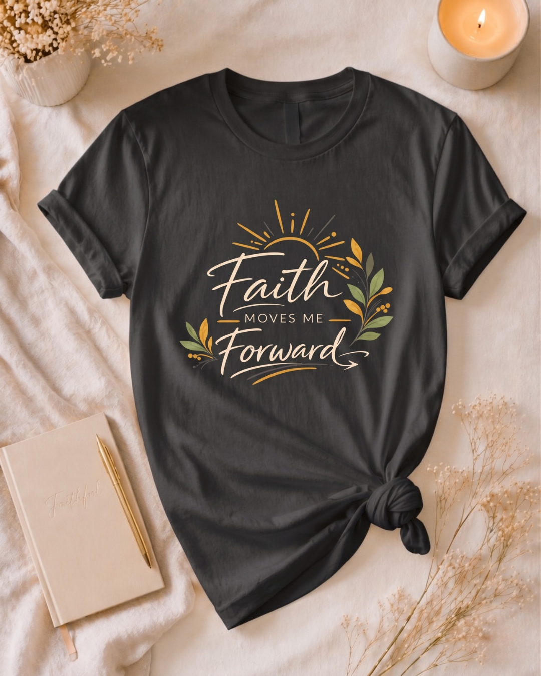 Faith Moves Me Forward T Shirt