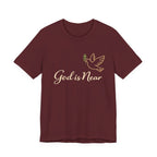 God Is Near Tee — Inspirational Christian Dove T‑Shirt