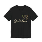 God Is Near Tee — Inspirational Christian Dove T‑Shirt