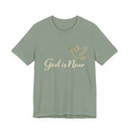 God Is Near Tee — Inspirational Christian Dove T‑Shirt
