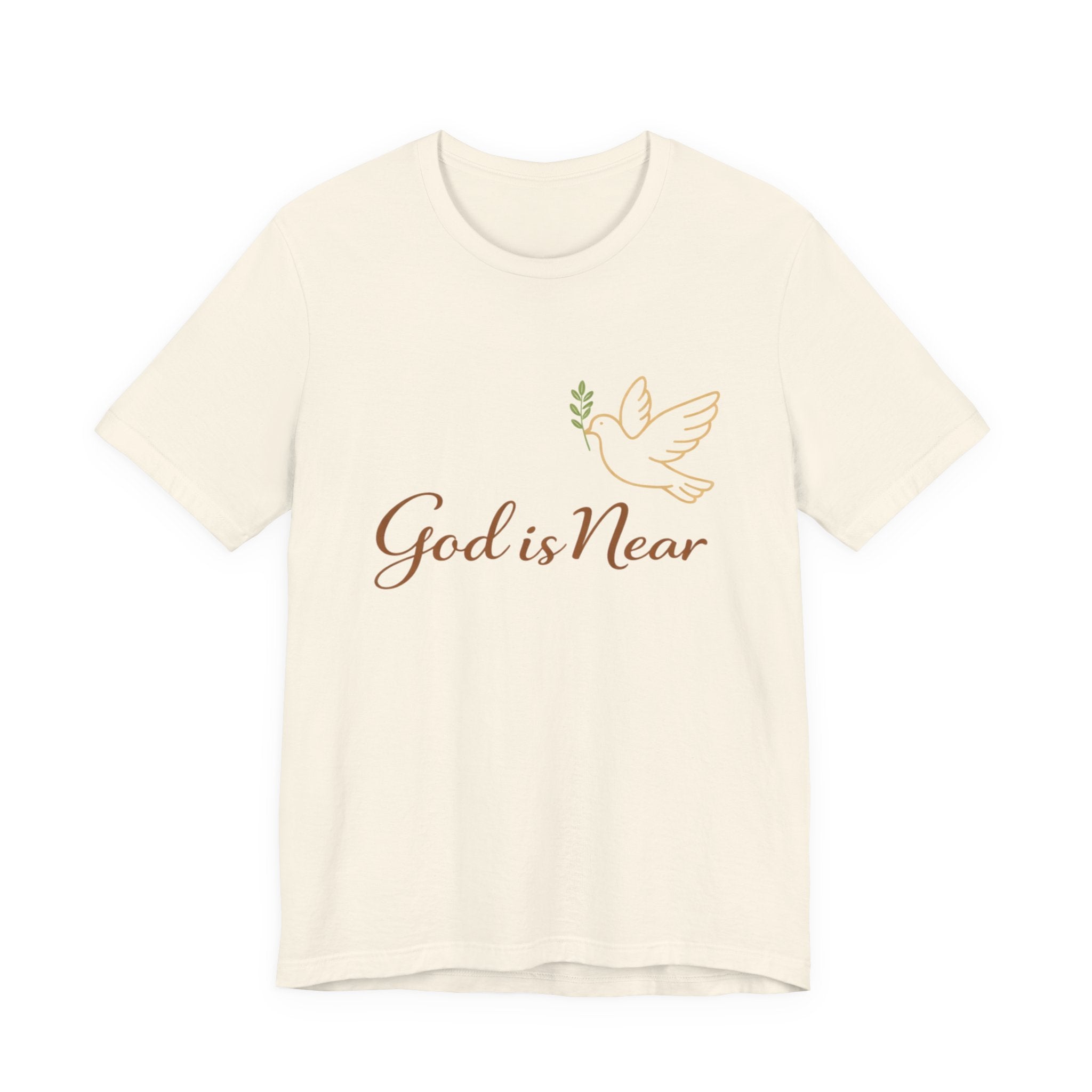 God Is Near Tee — Inspirational Christian Dove T‑Shirt