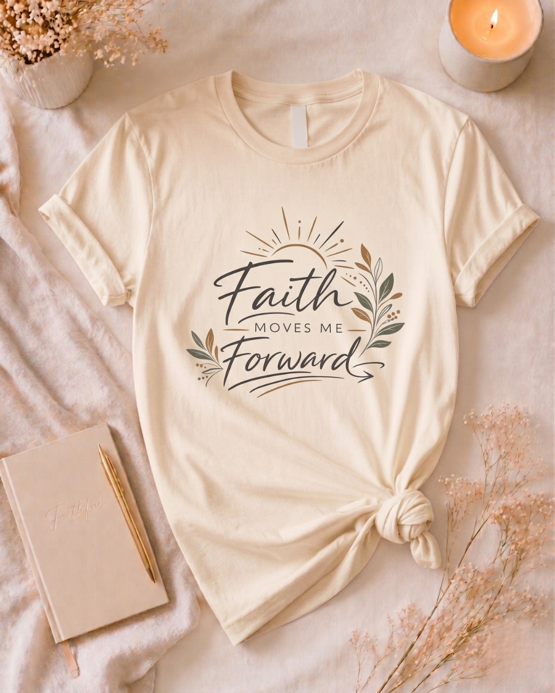 Faith Moves Me Forward T Shirt