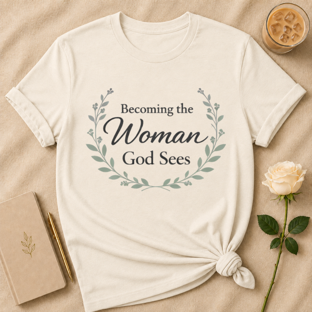 Becoming the Woman God Sees T Shirt