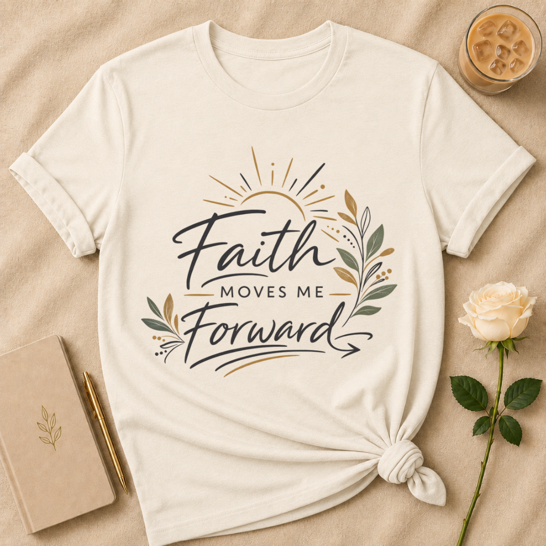 Faith Moves Me Forward T Shirt