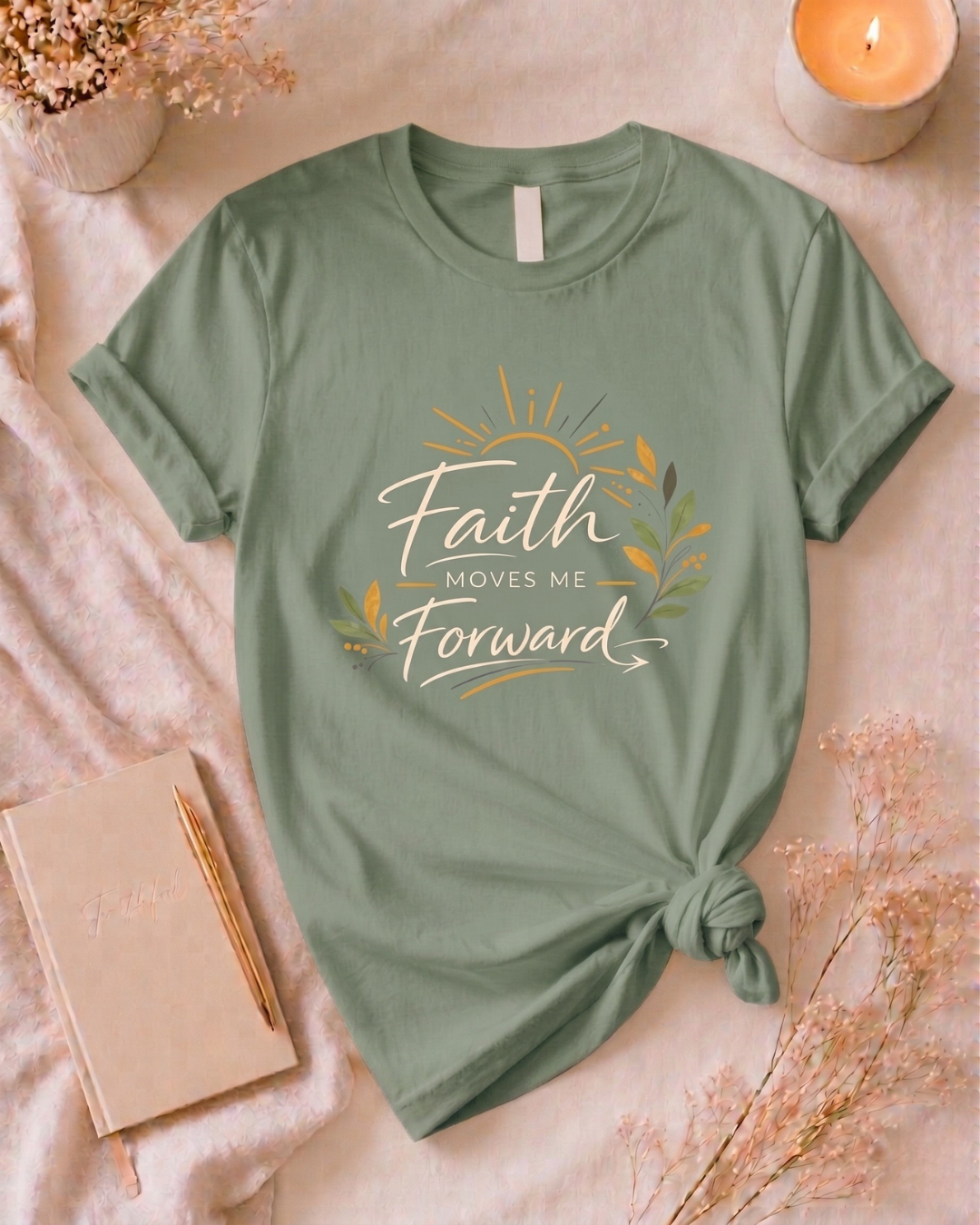 Faith Moves Me Forward T Shirt