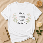 Bloom Where God Plants You T Shirt