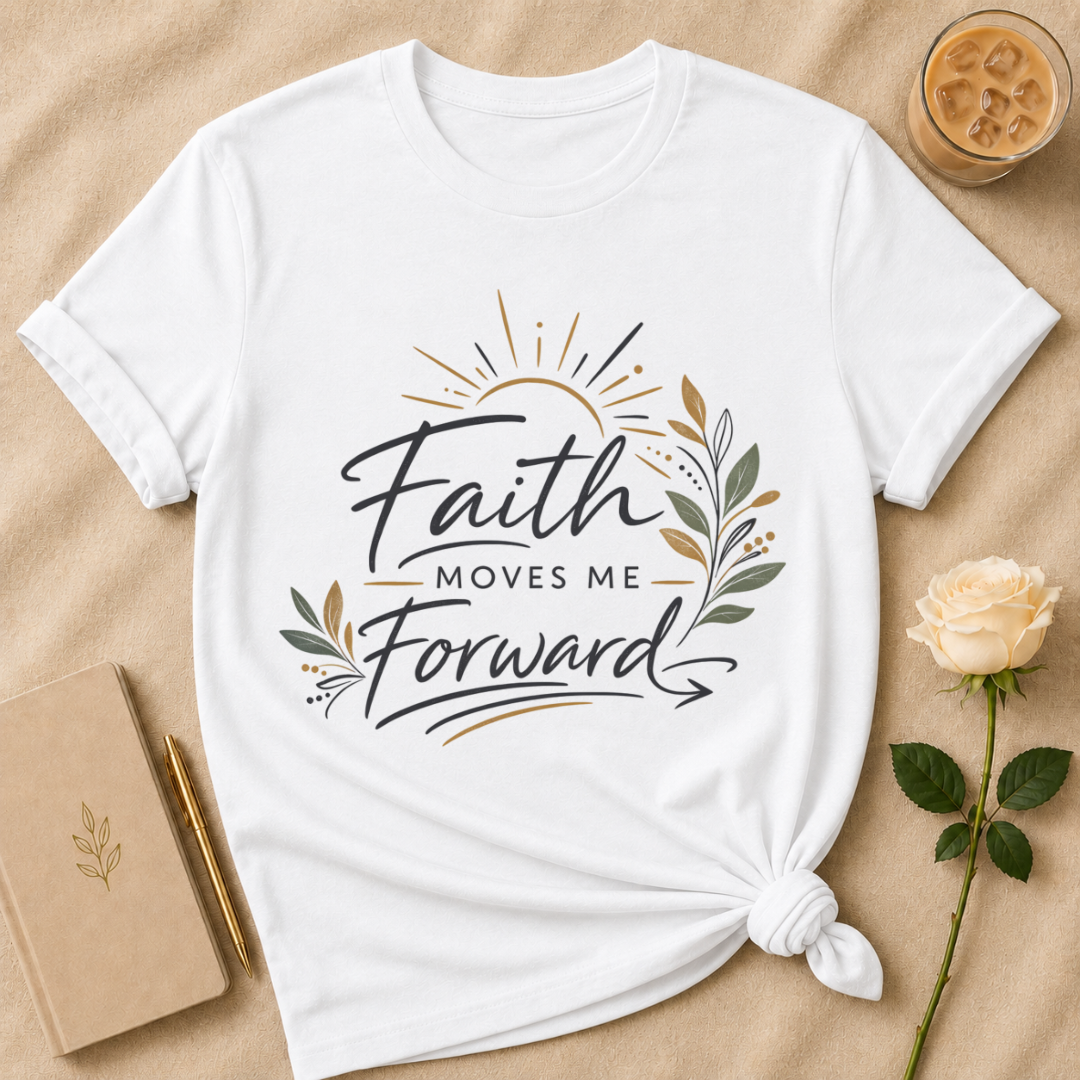 Faith Moves Me Forward T Shirt