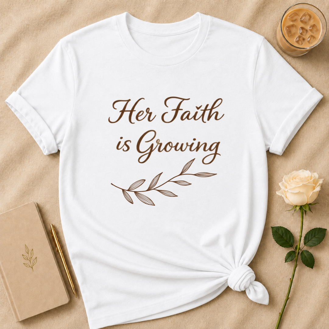 Her Faith Is Growing T Shirt
