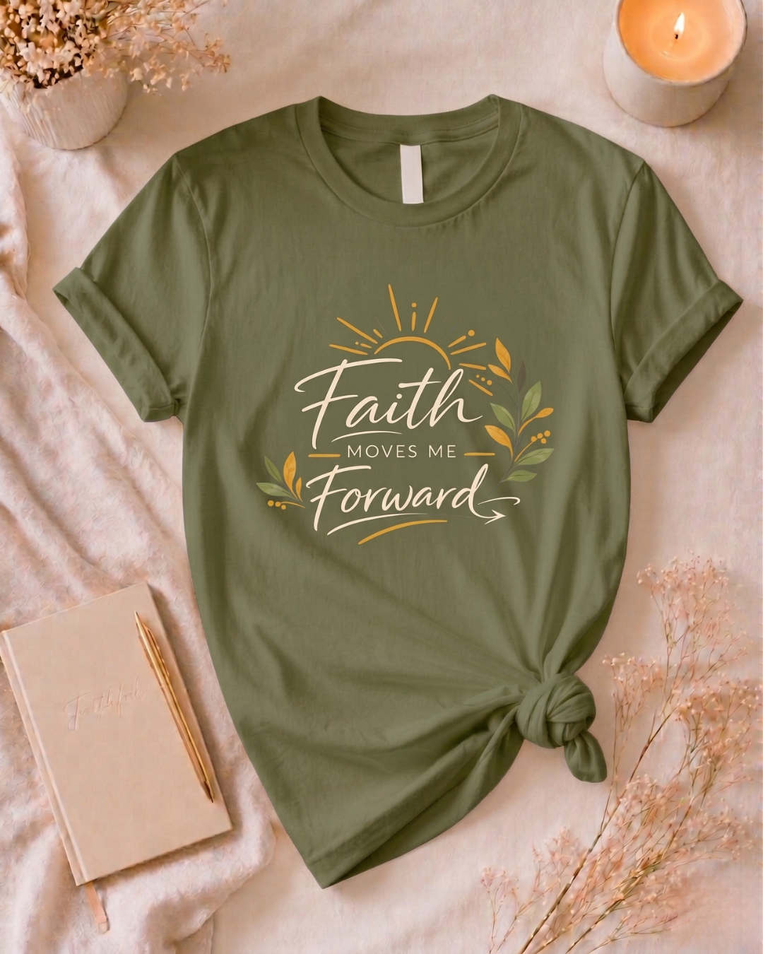 Faith Moves Me Forward T Shirt