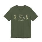 She Walks By Faith T Shirt