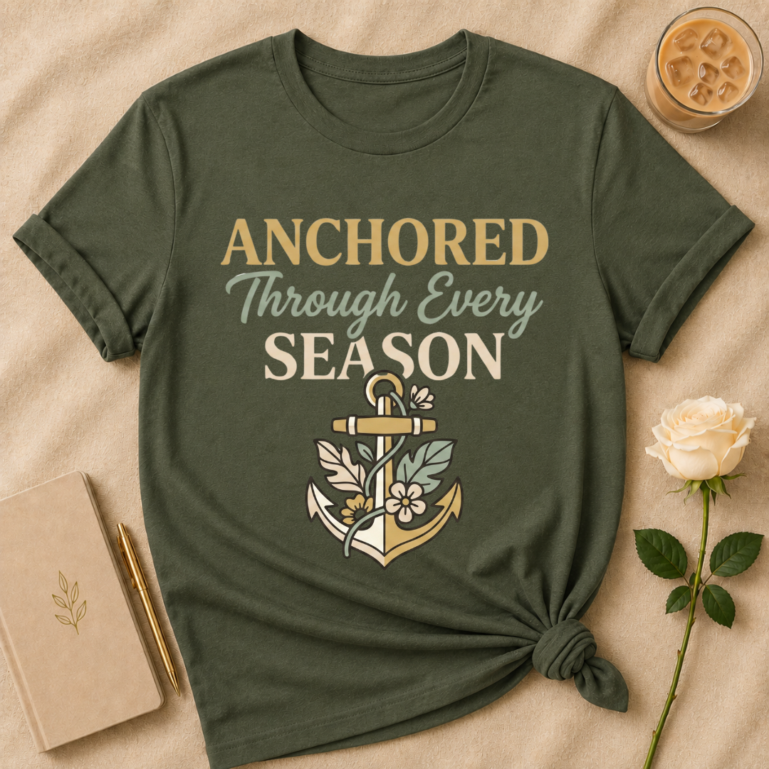 Anchored Through Every Season T Shirt
