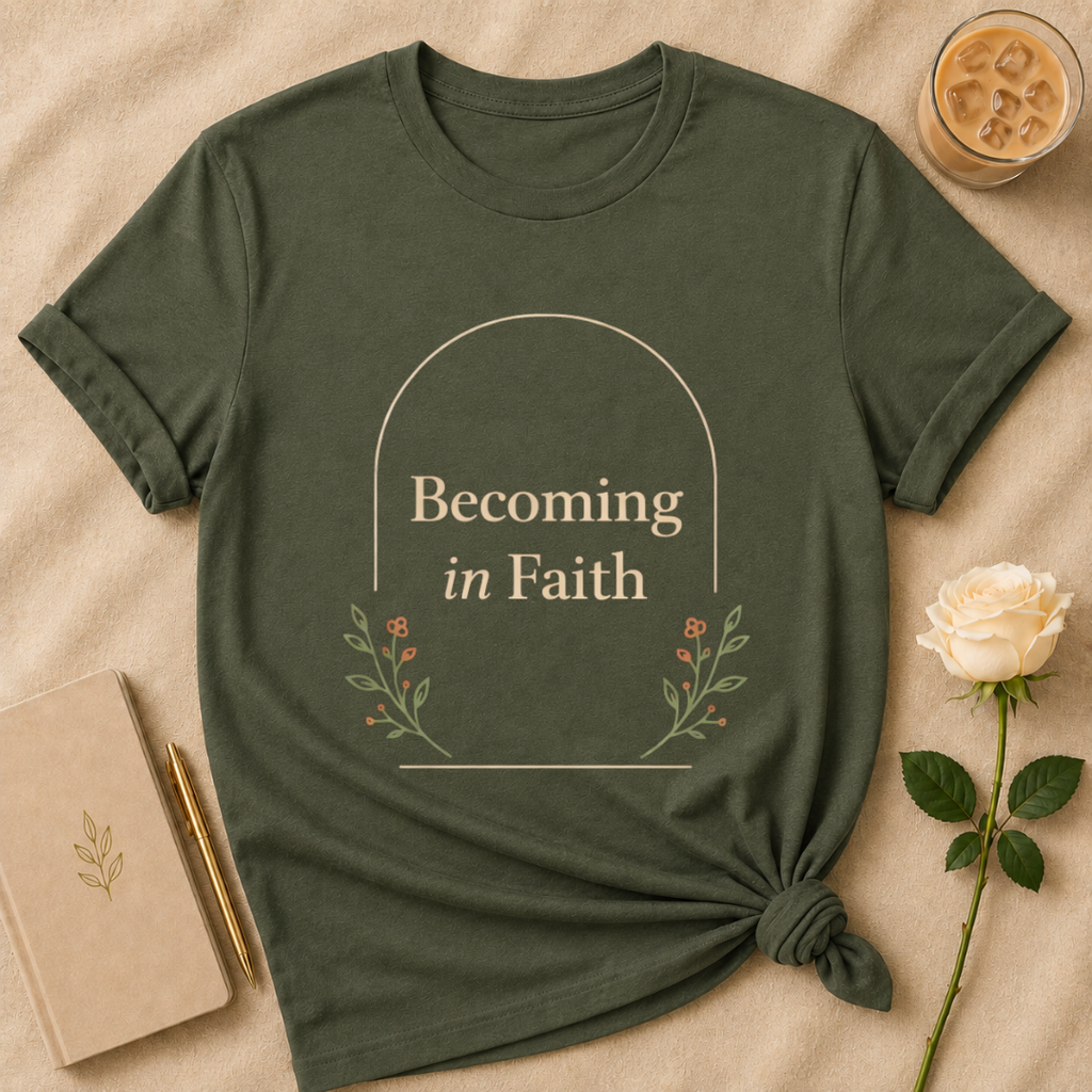 Becoming In Faith T Shirt