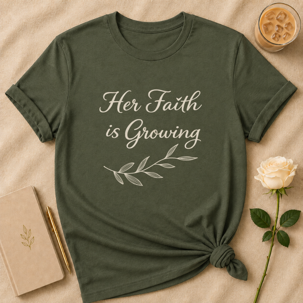 Her Faith Is Growing T Shirt