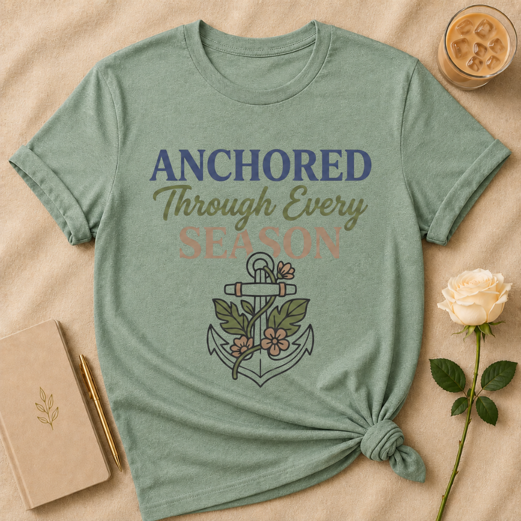 Anchored Through Every Season T Shirt