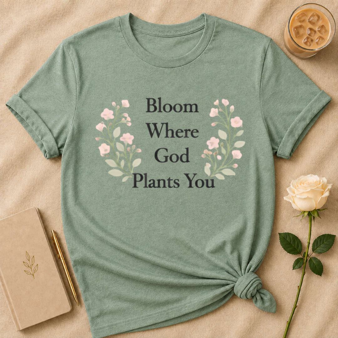 Bloom Where God Plants You T Shirt