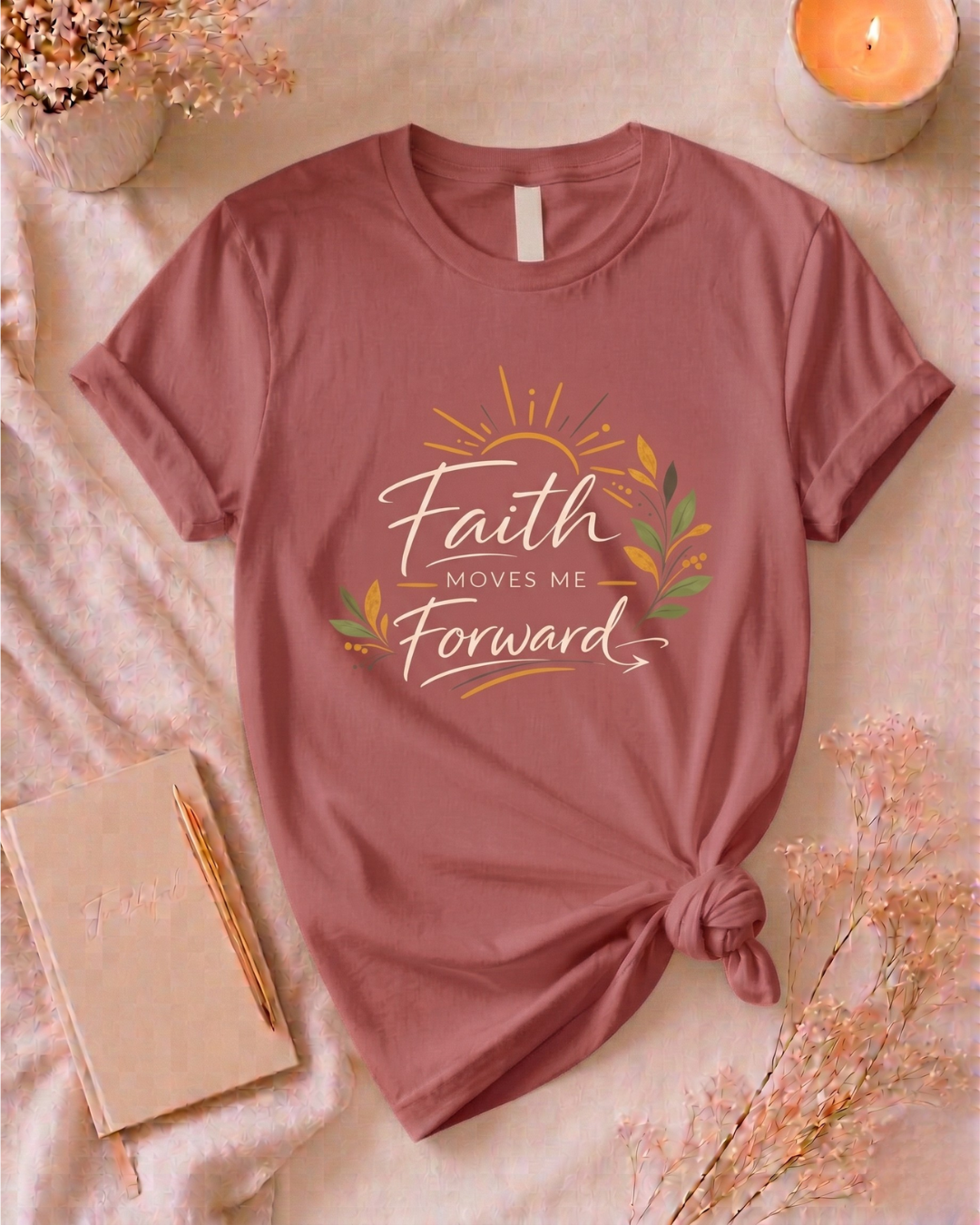 Faith Moves Me Forward T Shirt