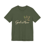 God Is Near Tee — Inspirational Christian Dove T‑Shirt