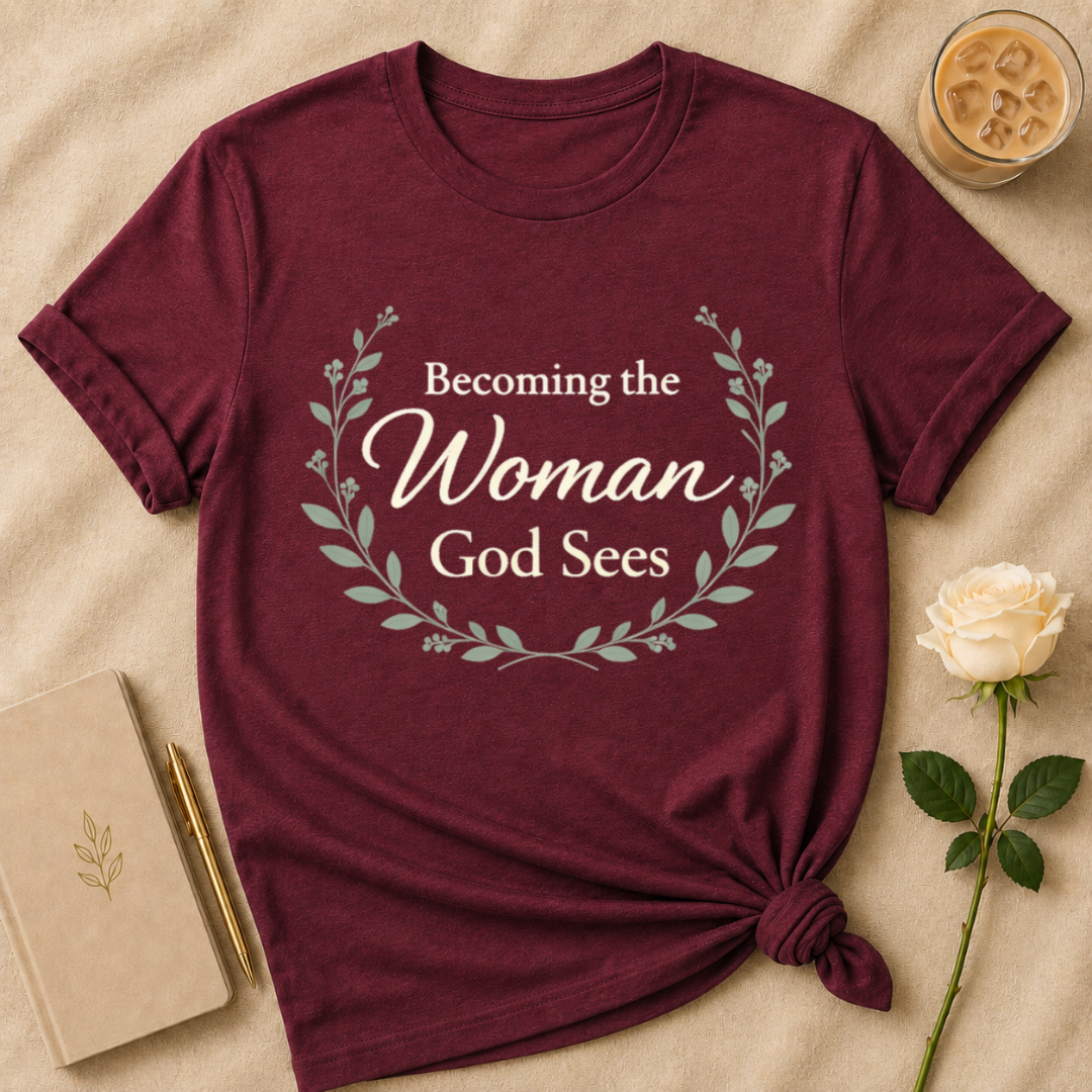 Becoming the Woman God Sees T Shirt