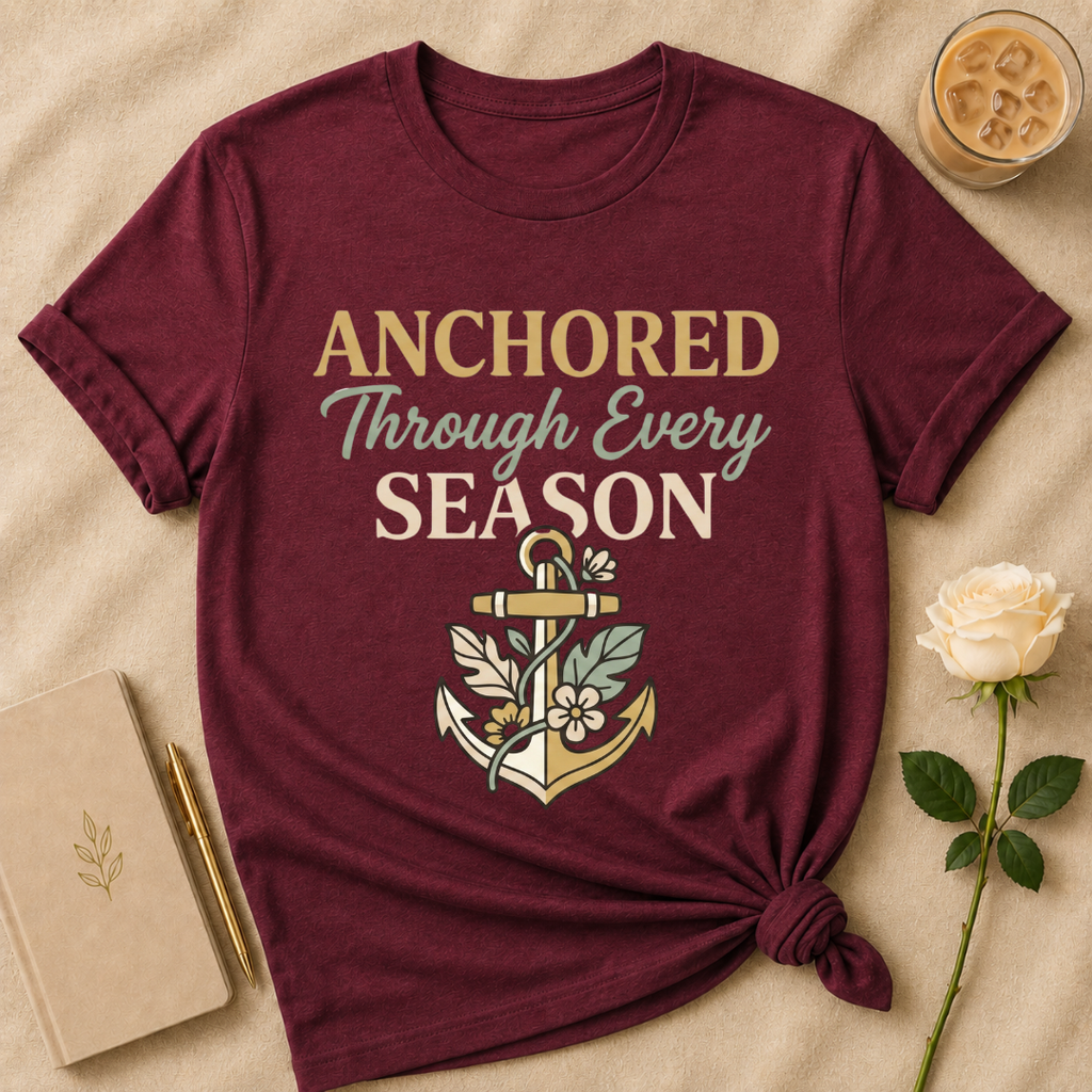 Anchored Through Every Season T Shirt
