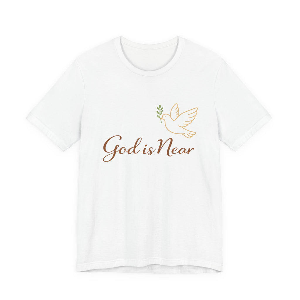 God Is Near Tee — Inspirational Christian Dove T‑Shirt