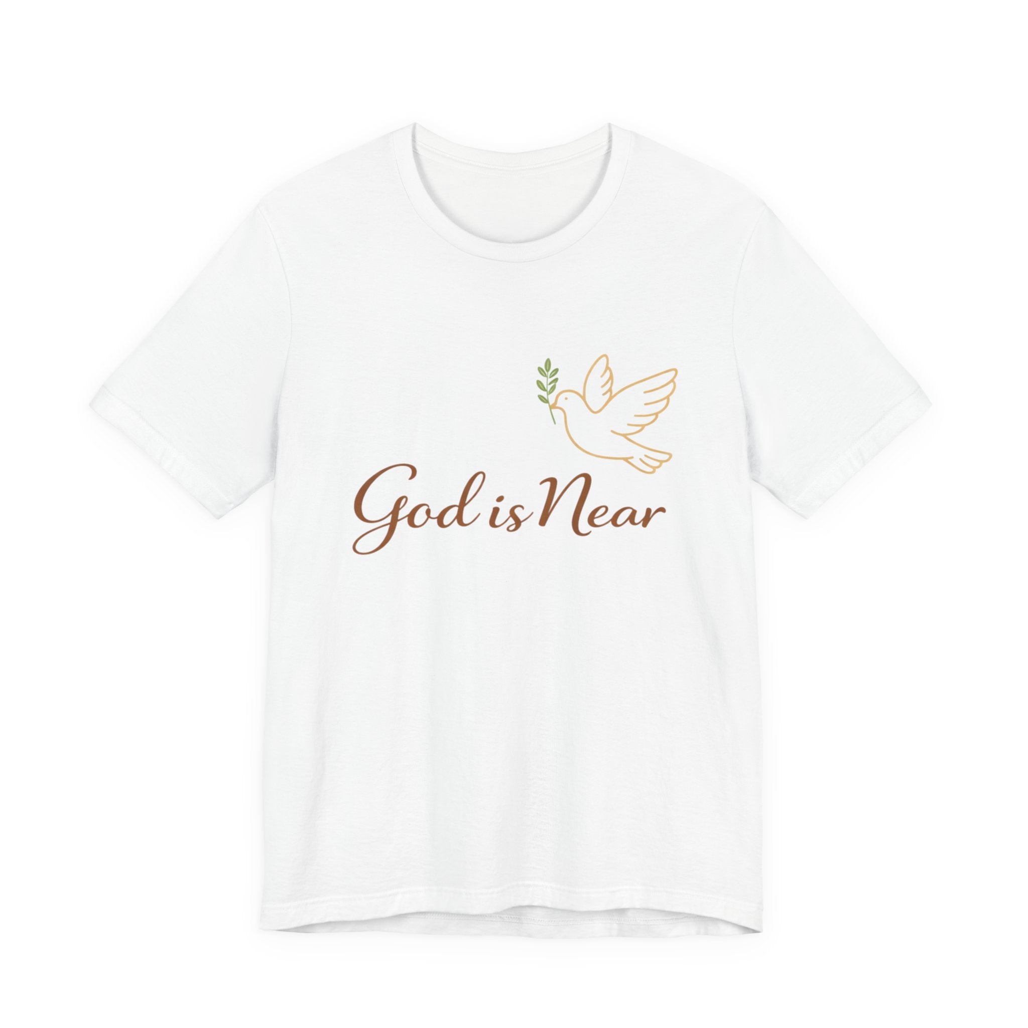 God Is Near Tee — Inspirational Christian Dove T‑Shirt