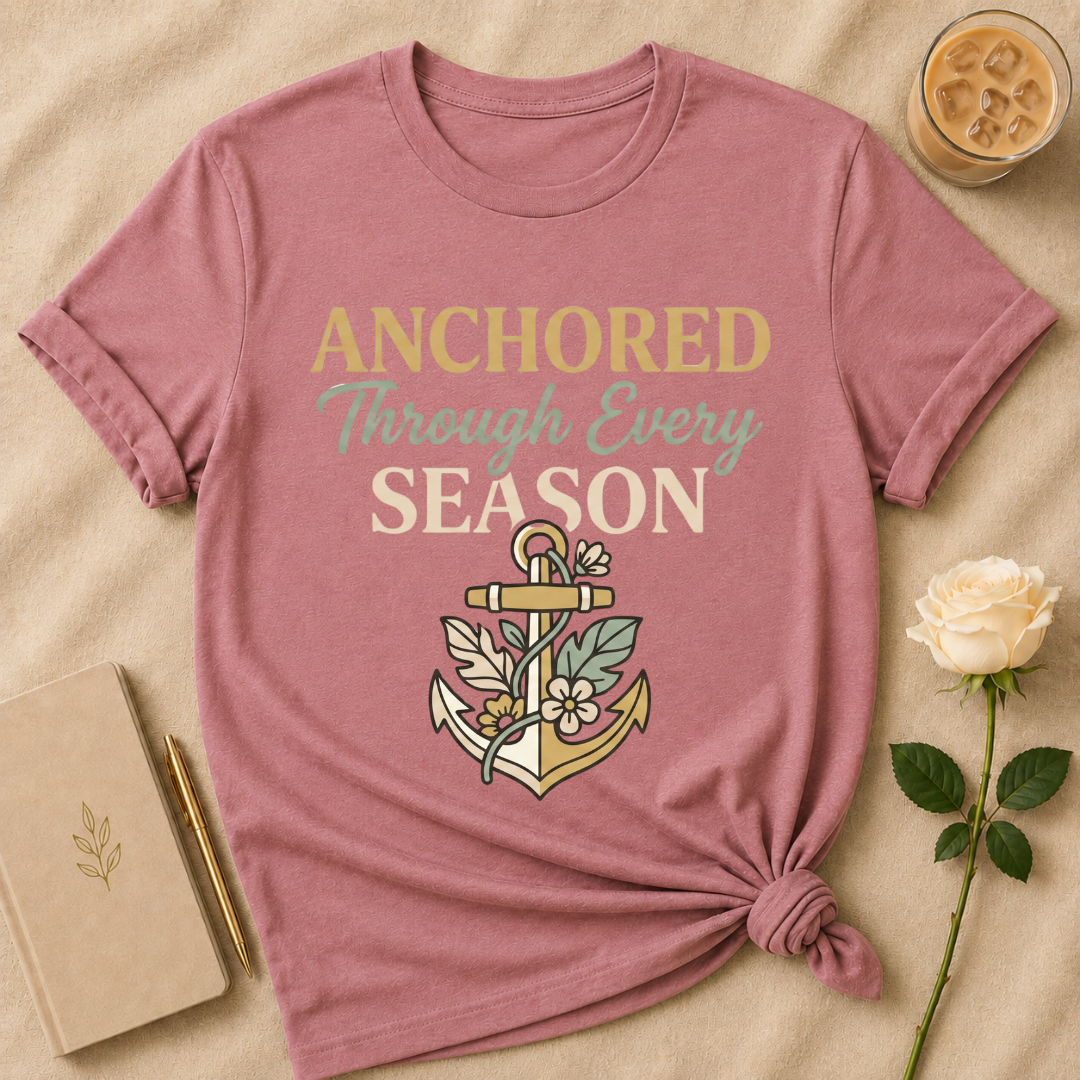 Anchored Through Every Season T Shirt