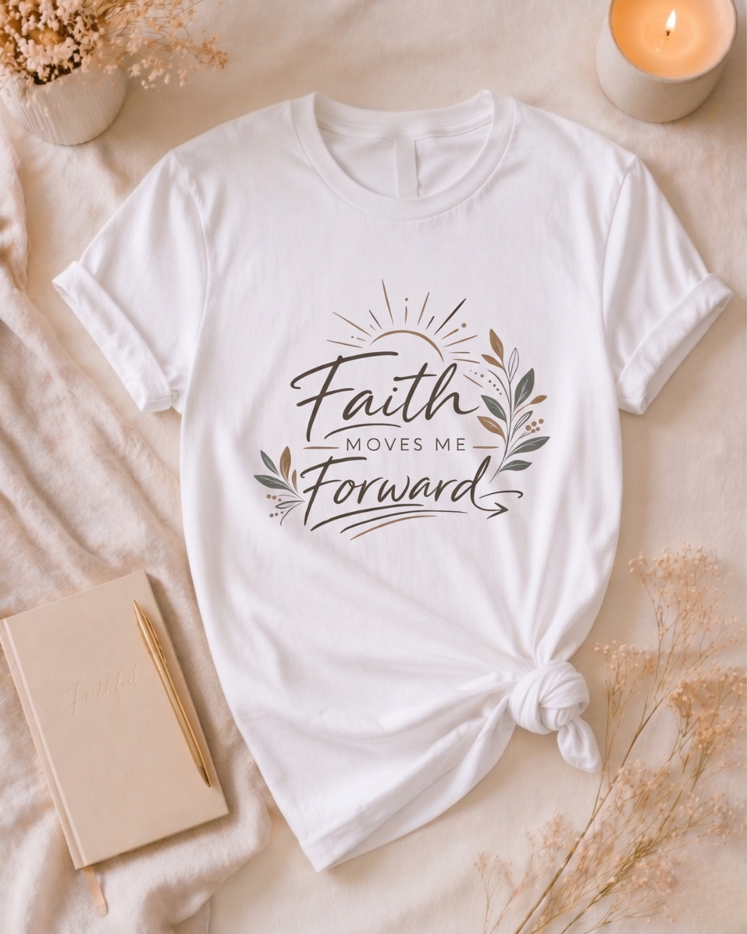 Faith Moves Me Forward T Shirt